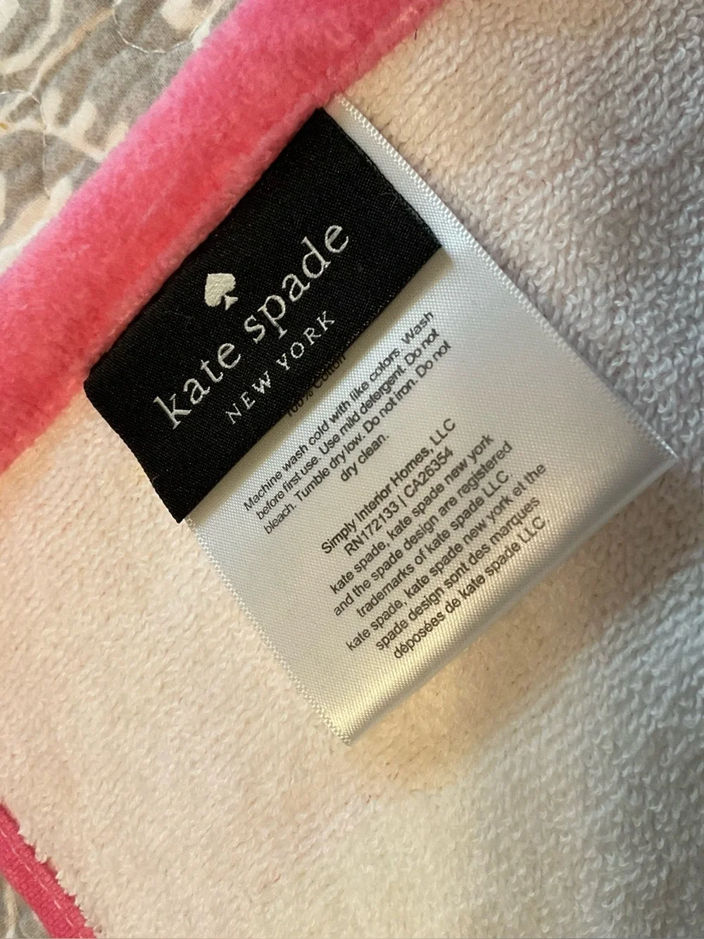 NWT Kate Spade Oversized Beach Towel - Fruit Pattern 36”x72”